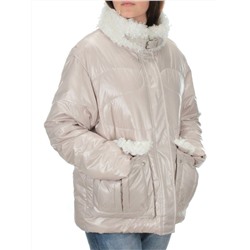 22-186 LT.BEIGE Куртка зимняя облегченная женская (120 гр. холлофайбер)