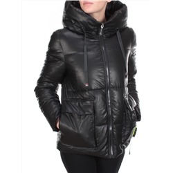 8068 BLACK Куртка демисезонная женская (130 гр. синтепон) размер M - 44 российский